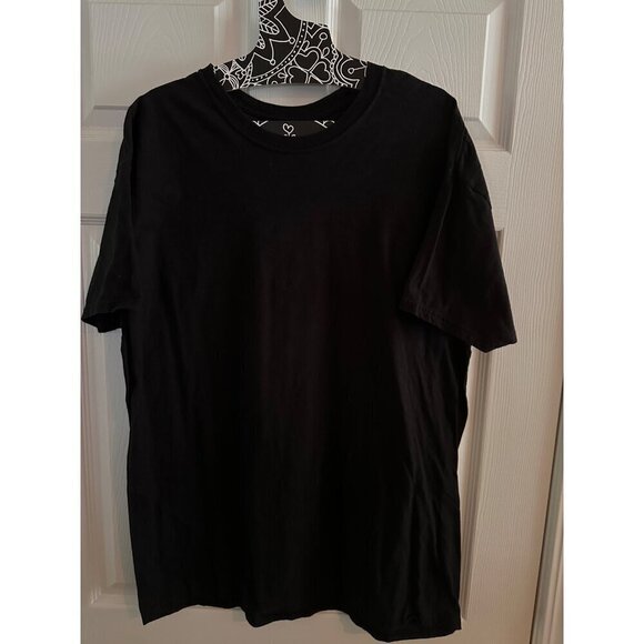 Hanes Basic Black T-shirt Mens XL "Our Most Comfortable" - Picture 1 of 3